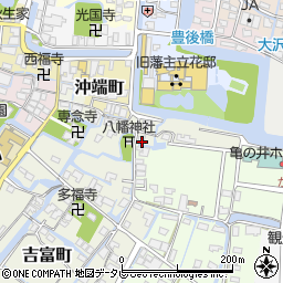福岡県柳川市吉富町2周辺の地図