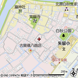 福岡県柳川市矢留本町91周辺の地図
