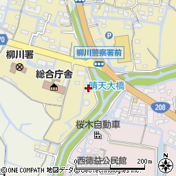 福岡県柳川市三橋町今古賀14周辺の地図