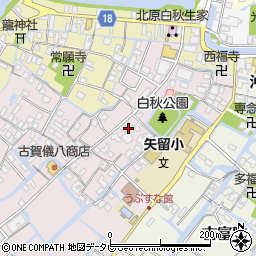 福岡県柳川市矢留本町55周辺の地図