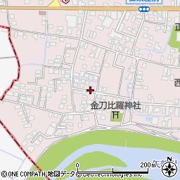 福岡県みやま市瀬高町上庄606-17周辺の地図
