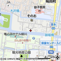 福岡県柳川市宮永町38-3周辺の地図