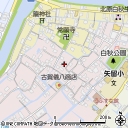 福岡県柳川市矢留本町114周辺の地図