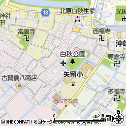 福岡県柳川市矢留本町35周辺の地図