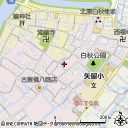 福岡県柳川市矢留本町69周辺の地図