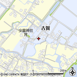 福岡県柳川市古賀389周辺の地図