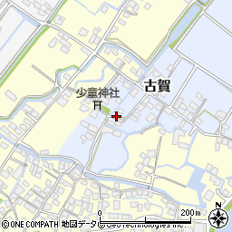 福岡県柳川市古賀388周辺の地図