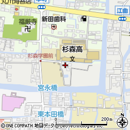 福岡県柳川市宮永町1周辺の地図