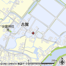 福岡県柳川市古賀343周辺の地図