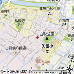 福岡県柳川市矢留本町53周辺の地図