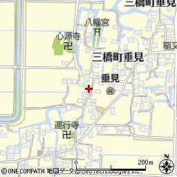 福岡県柳川市三橋町垂見1023周辺の地図