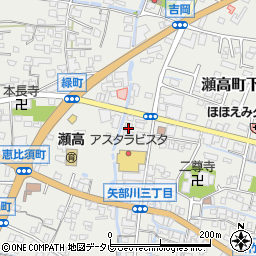 福岡県みやま市瀬高町下庄2197周辺の地図