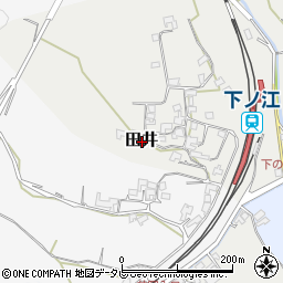 大分県臼杵市田井周辺の地図