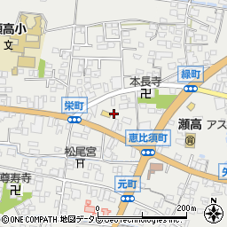 福岡県みやま市瀬高町下庄1590周辺の地図