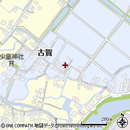 福岡県柳川市古賀342周辺の地図