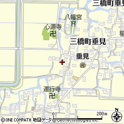 福岡県柳川市三橋町垂見1021周辺の地図