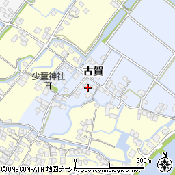 福岡県柳川市古賀394周辺の地図