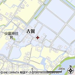 福岡県柳川市古賀345周辺の地図