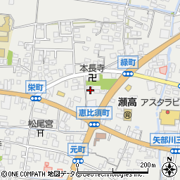 福岡県みやま市瀬高町下庄1584周辺の地図
