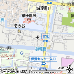 福岡県柳川市宮永町32周辺の地図