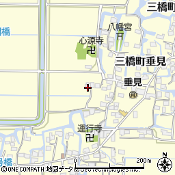 福岡県柳川市三橋町垂見1059周辺の地図