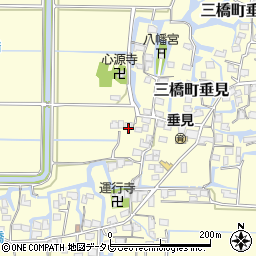 福岡県柳川市三橋町垂見1072周辺の地図