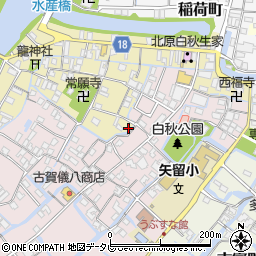 福岡県柳川市矢留町1周辺の地図