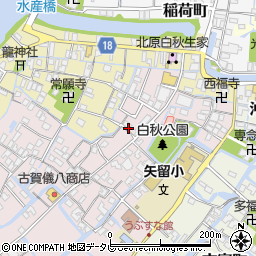 福岡県柳川市矢留本町48周辺の地図