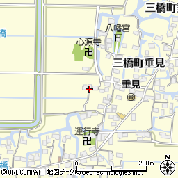 福岡県柳川市三橋町垂見1074周辺の地図