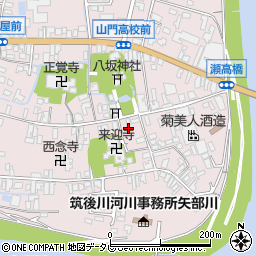 福岡県みやま市瀬高町上庄148周辺の地図