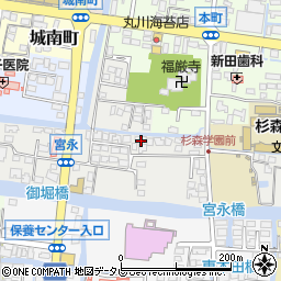 福岡県柳川市宮永町17周辺の地図