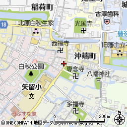 福岡県柳川市矢留本町19周辺の地図