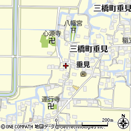 福岡県柳川市三橋町垂見1013周辺の地図