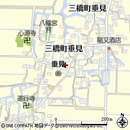 福岡県柳川市三橋町垂見349周辺の地図