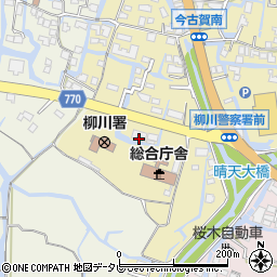 福岡県柳川市三橋町今古賀42周辺の地図