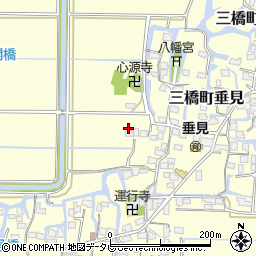 福岡県柳川市三橋町垂見1058周辺の地図