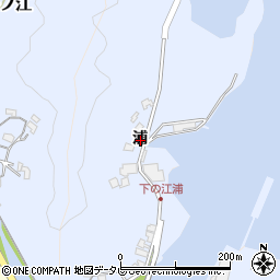 大分県臼杵市浦周辺の地図