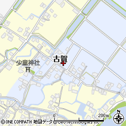 福岡県柳川市古賀348周辺の地図