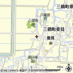 福岡県柳川市三橋町垂見1079周辺の地図