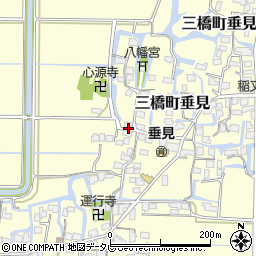 福岡県柳川市三橋町垂見302周辺の地図