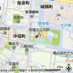 柳川御花周辺の地図