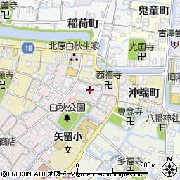 福岡県柳川市矢留本町3周辺の地図