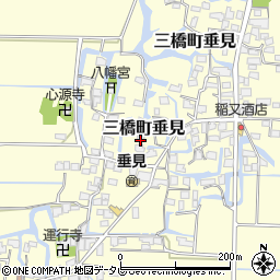 福岡県柳川市三橋町垂見343周辺の地図