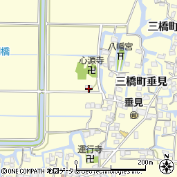 福岡県柳川市三橋町垂見1080周辺の地図