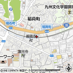 長崎県佐世保市稲荷町22-13周辺の地図