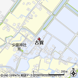 福岡県柳川市古賀353周辺の地図