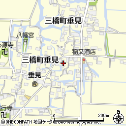 福岡県柳川市三橋町垂見907-1周辺の地図