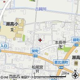 福岡県みやま市瀬高町下庄1464周辺の地図