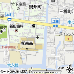 ユフハイツ２棟周辺の地図