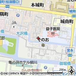 福岡県柳川市本城町79-4周辺の地図
